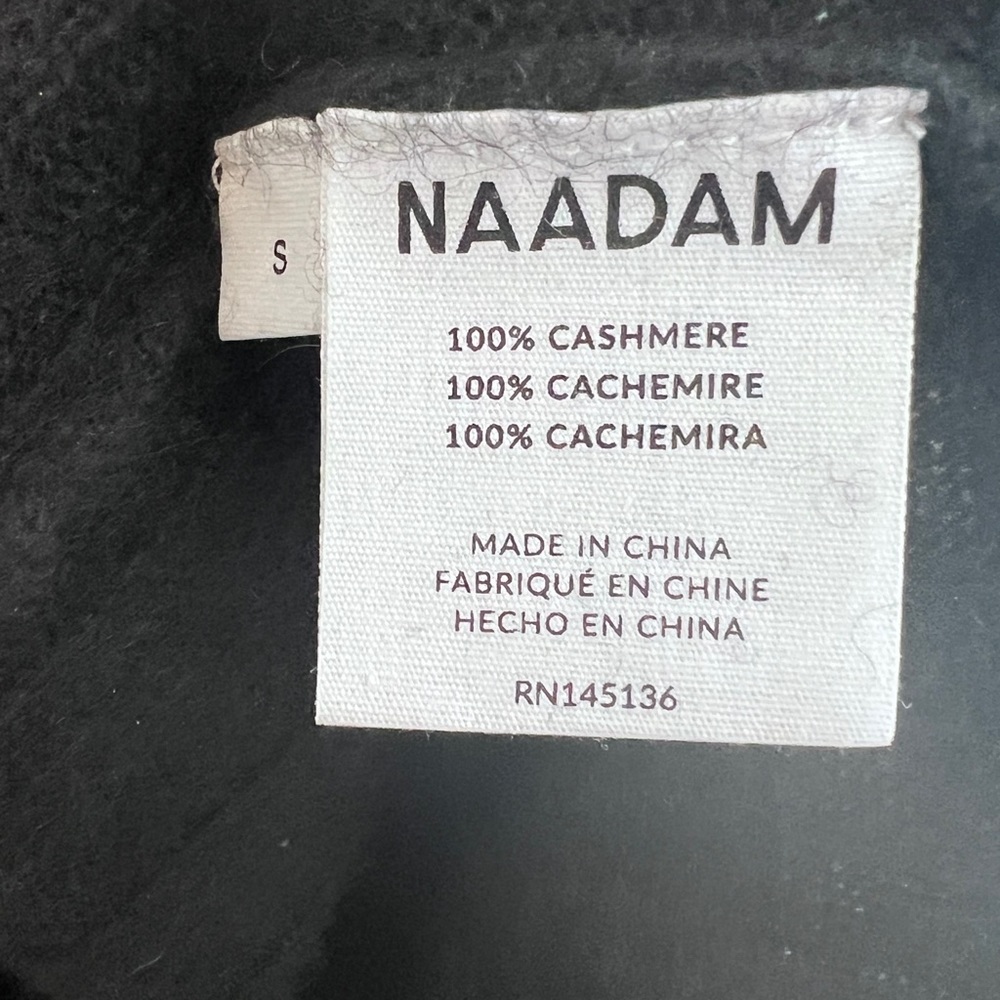 NAADAM | Cashmere V Neck Sweater Jumper Oversized Women’s Size Small - Picture 6 of 8